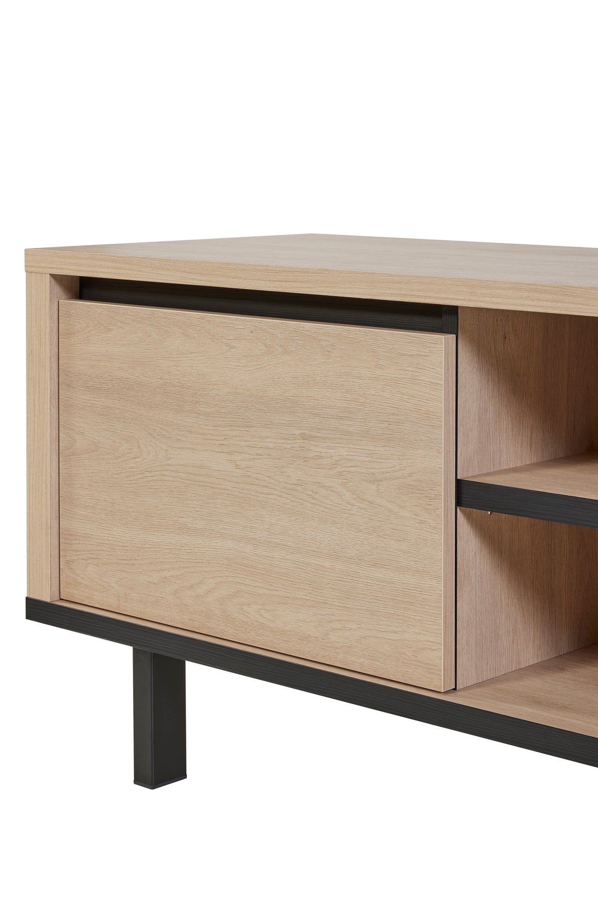 GBO - Meuble TV Tyler – 163x56x46 cm – Chêne Urbain