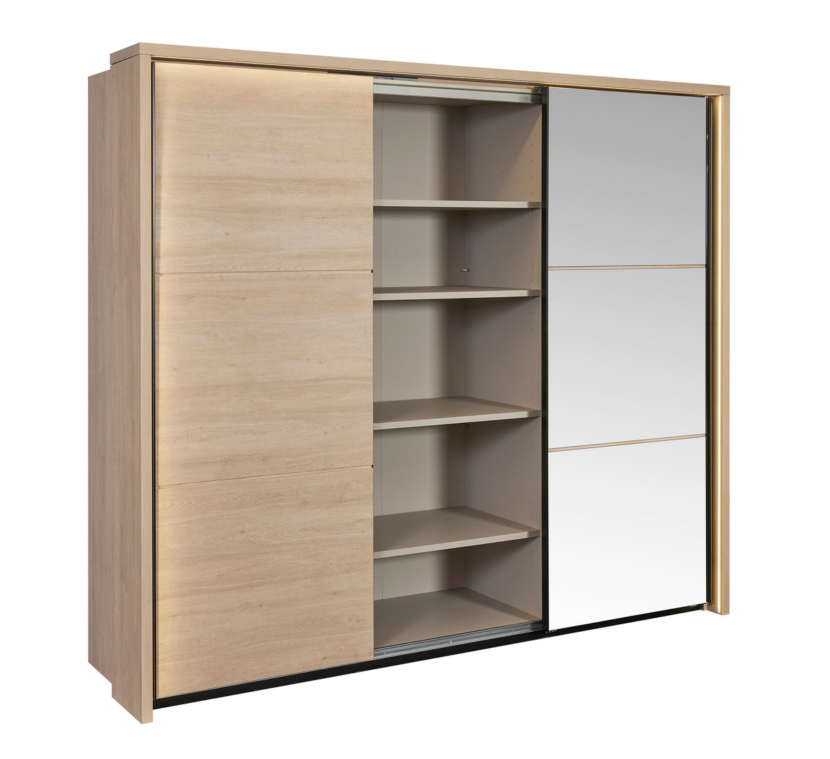 GBO - Kast 3D  Udine – Schuifdeuren - 253x221x67 cm