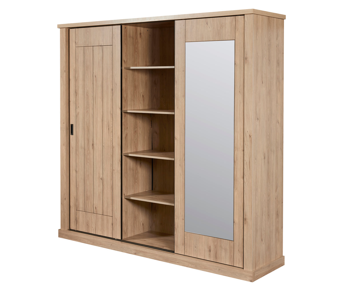 GBO - Kleerkast schuifdeuren Ummi - Castle Oak - 244x219x60 cm