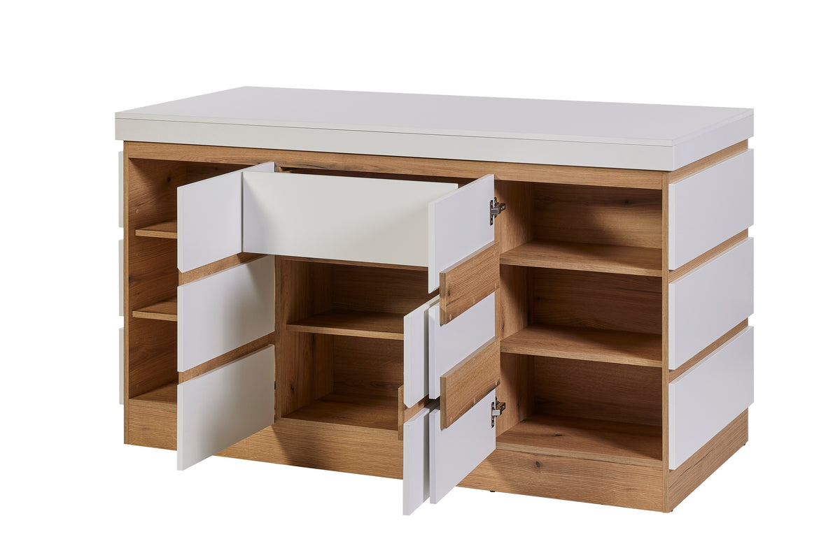 GBO - Meuble de cuisine Urbino – 160x90x75 cm - Blanc