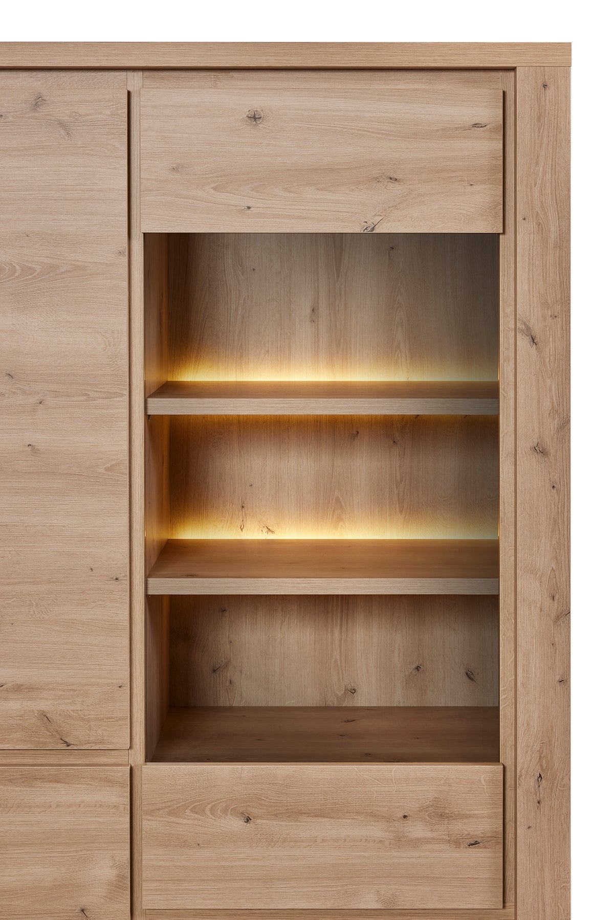 GBO - Vitrine Uri - Hudson oak - 128x90x48cm