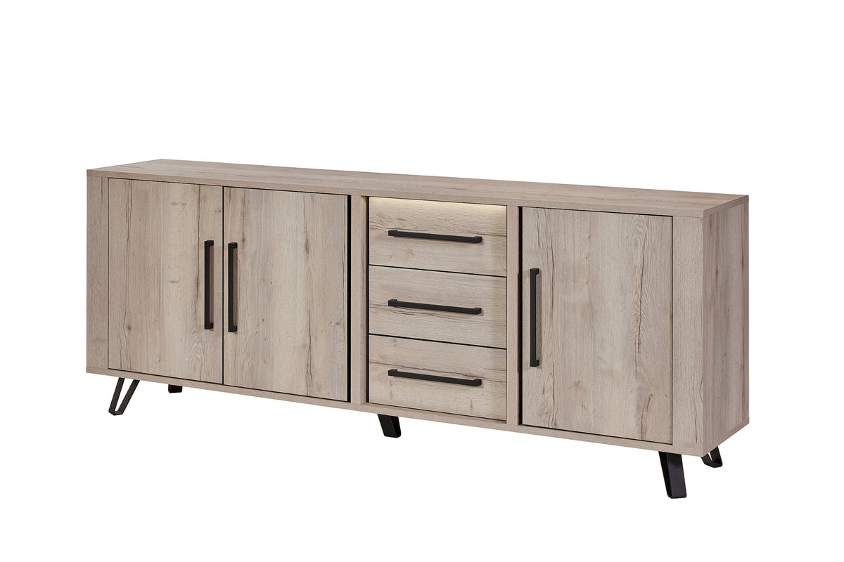 GBO - Dressoir Usain – 245x98x48 cm avec éclairage