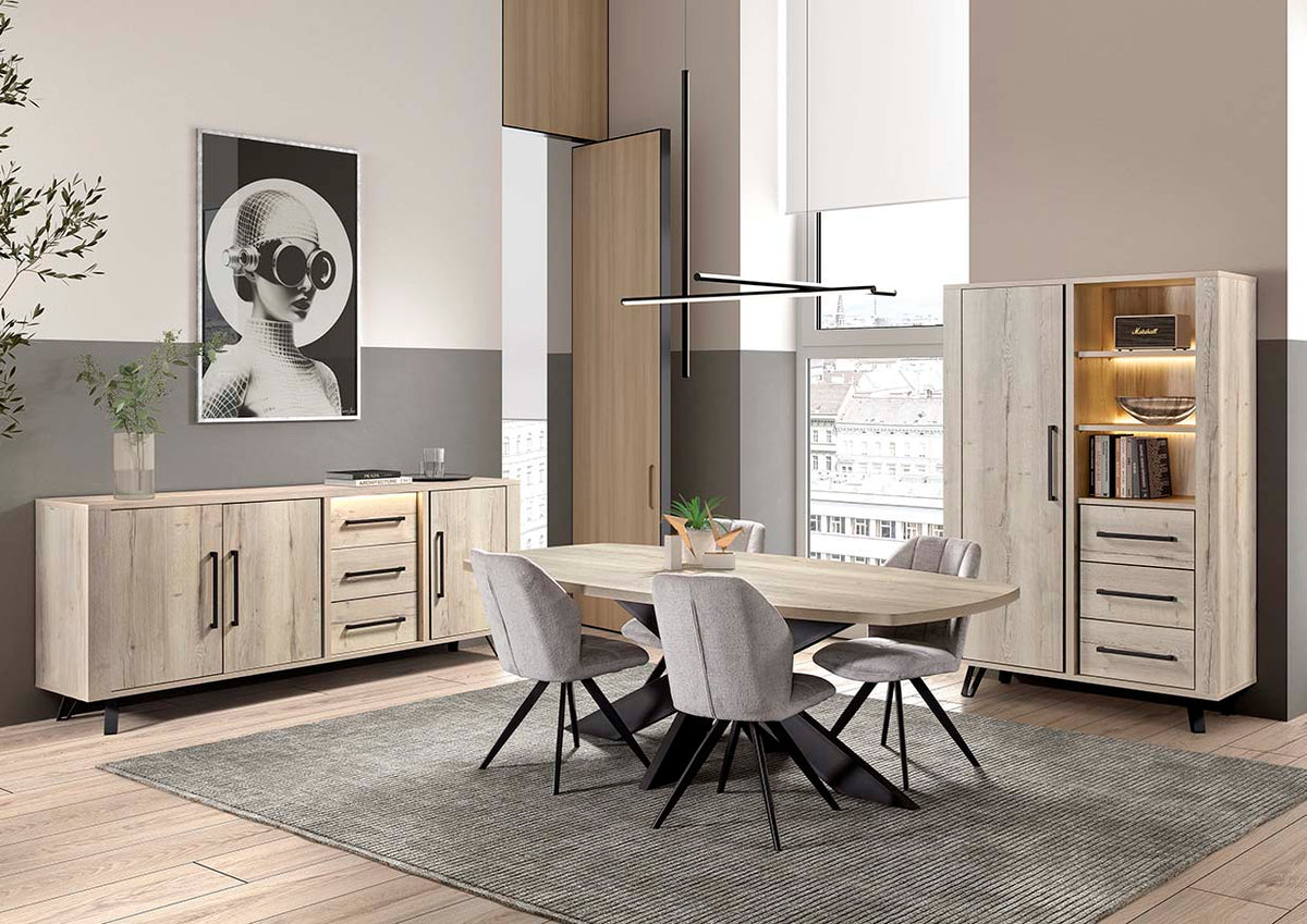 GBO - Eetkamer set Usain – Halifax White