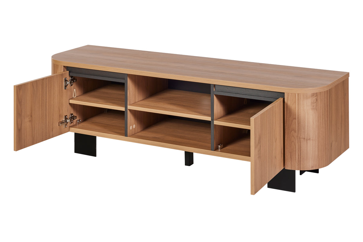 GBO - TV kast Valerio -  Licht Notelaar - 170x55x48 cm