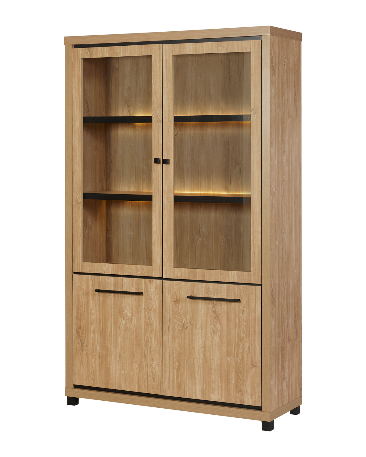 GBO - Vitrine Vittorio – 130x215x45 cm in Houston Oak