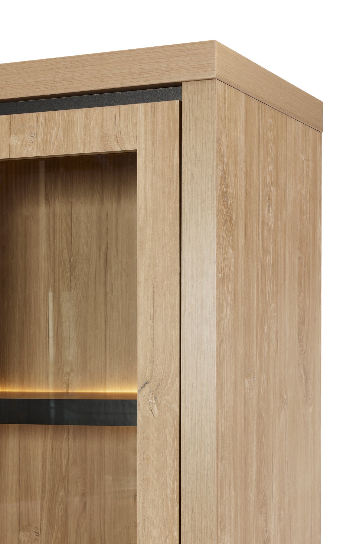 GBO - Vitrine Vittorio – 130x215x45 cm in Houston Oak