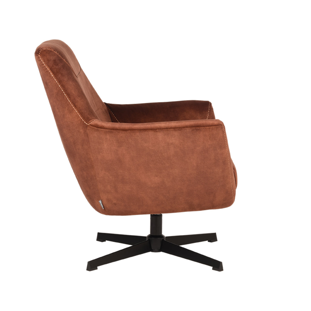 LABEL51 - Fauteuil Toby - Rust - Velours