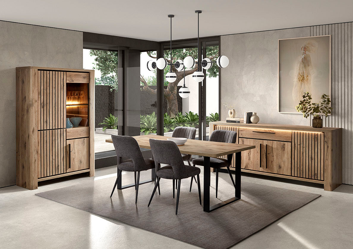 GBO - Eetkamer set Santos 2– Canyon Oak