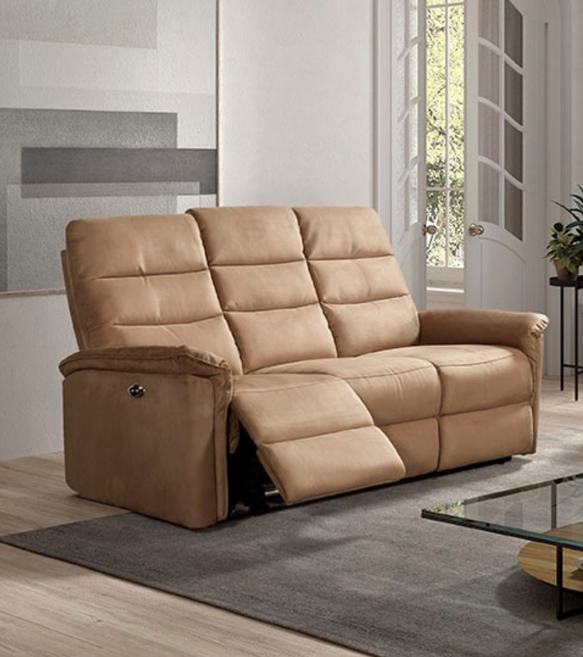 GBO - 3 zit relax electrisch Merignac - Tissu Rhodos - 190x95.0x107cm
