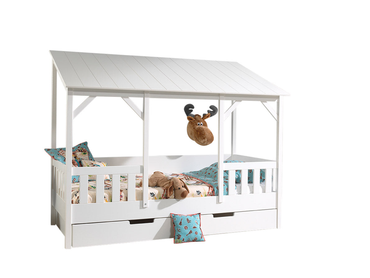 Deze housebedcombinatie bestaat uit een housebed en een bedlade