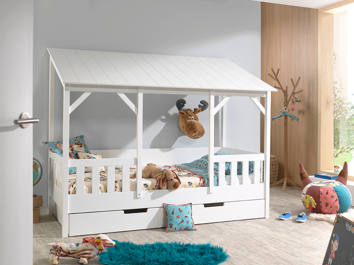 Deze housebedcombinatie bestaat uit een housebed en een bedlade