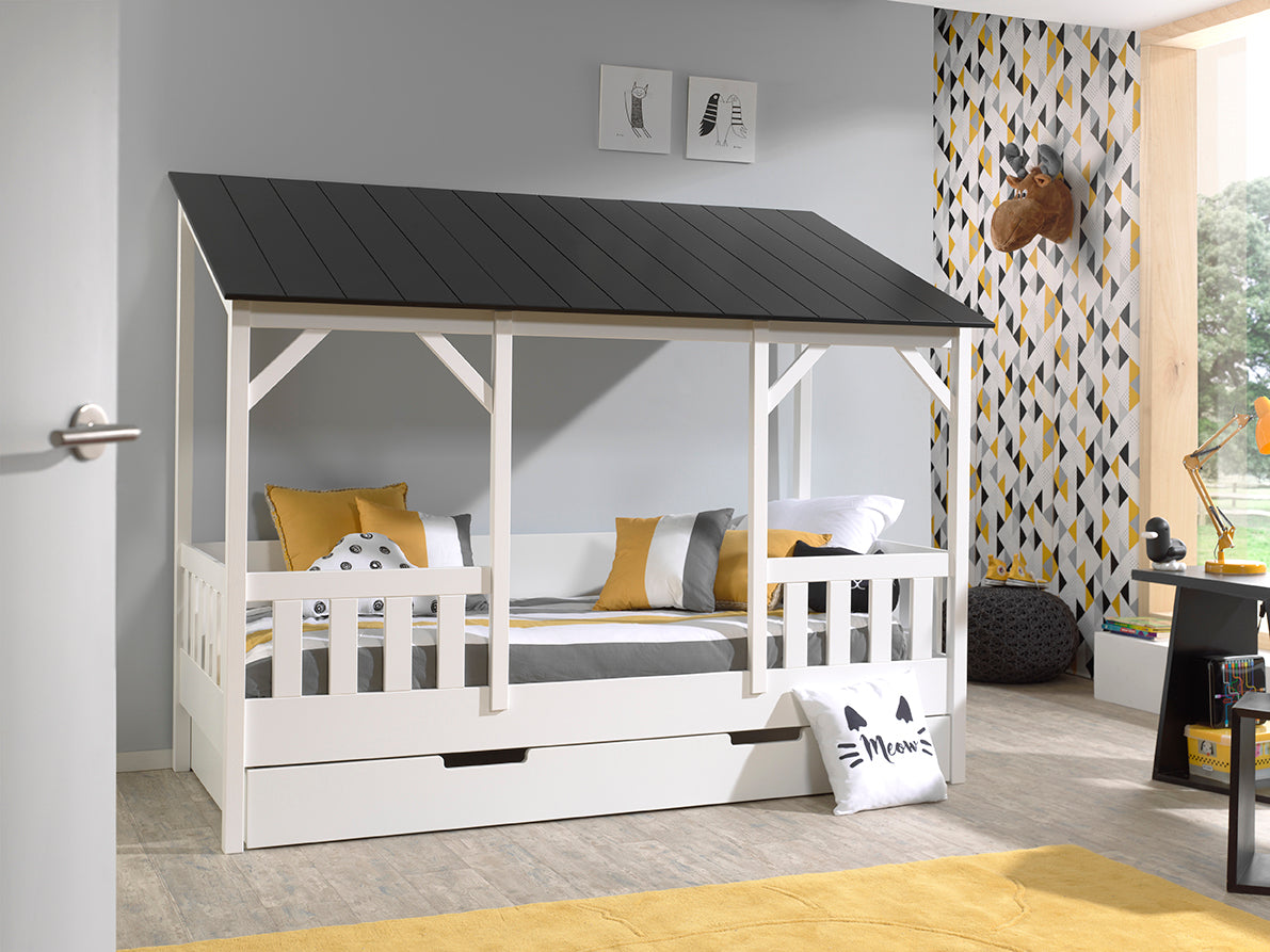 Deze housebedcombinatie bestaat uit een housebed en een bedlade