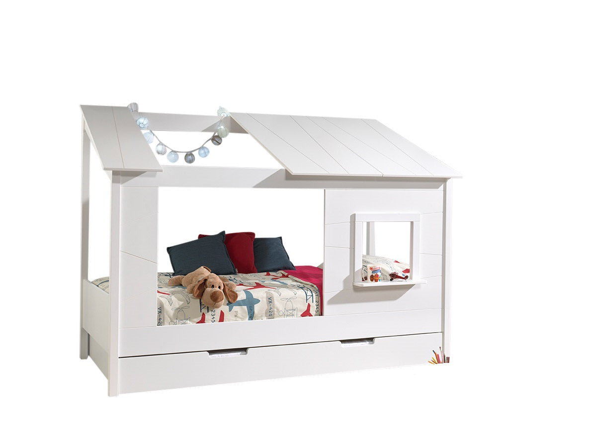 Deze housebedcombinatie bestaat uit een housebed en een bedlade.