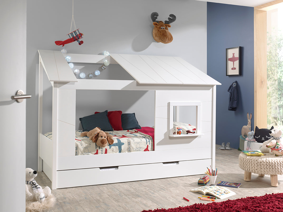 Deze housebedcombinatie bestaat uit een housebed en een bedlade.
