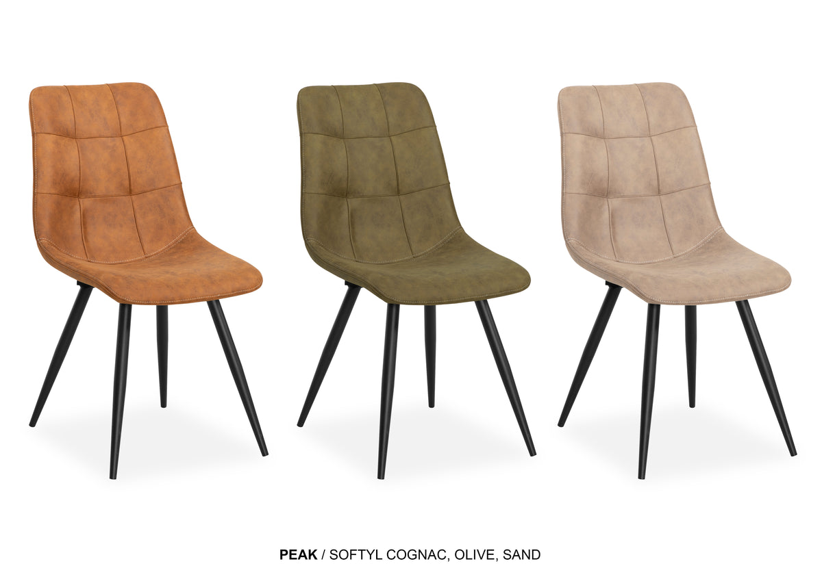 Maxfurn - Eetkamerstoel Peak - Stof - Cognac - 88x48x65 cm