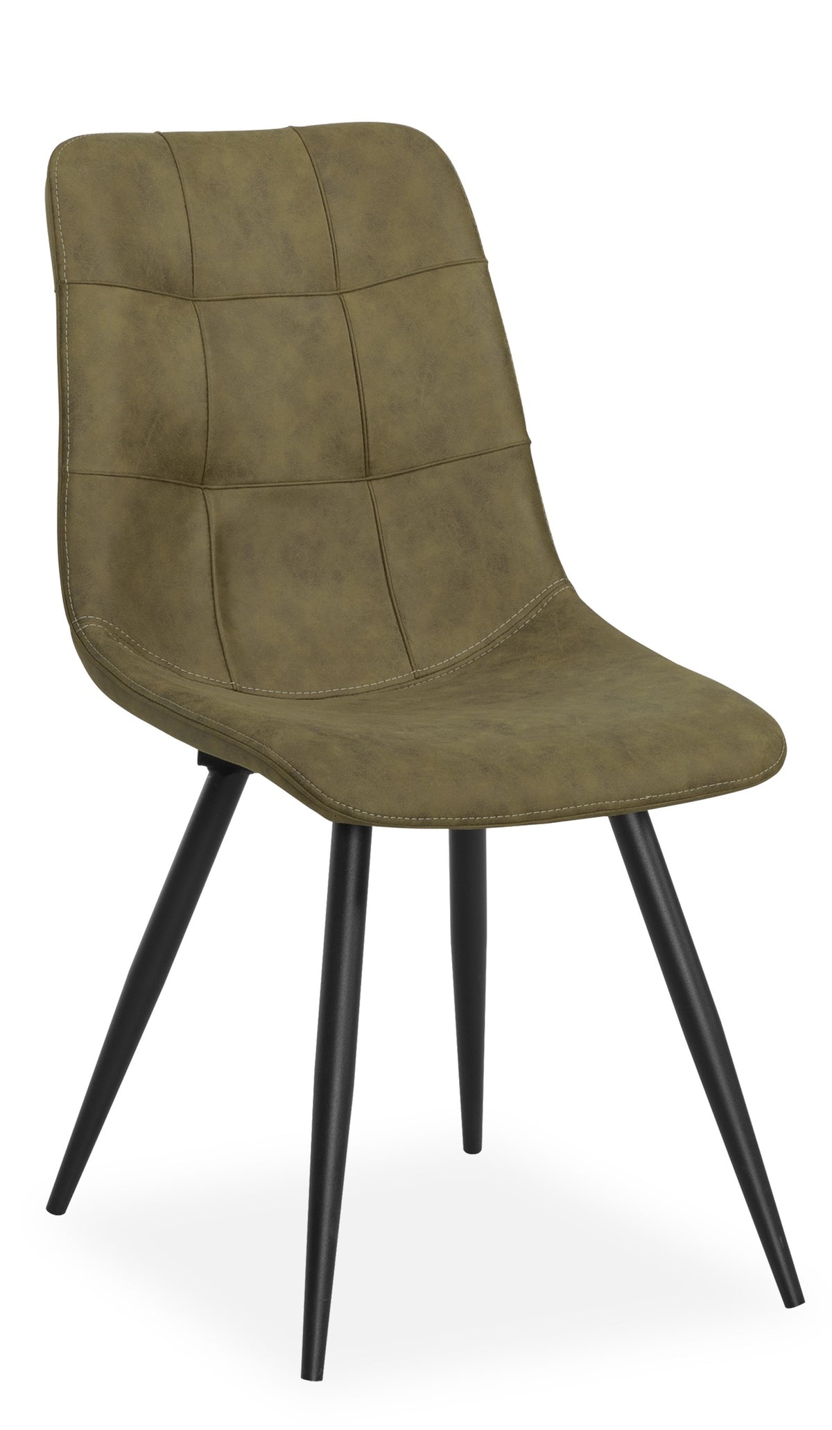 Maxfurn - Eetkamerstoel Peak - Stof - Olive - 88x48x65 cm