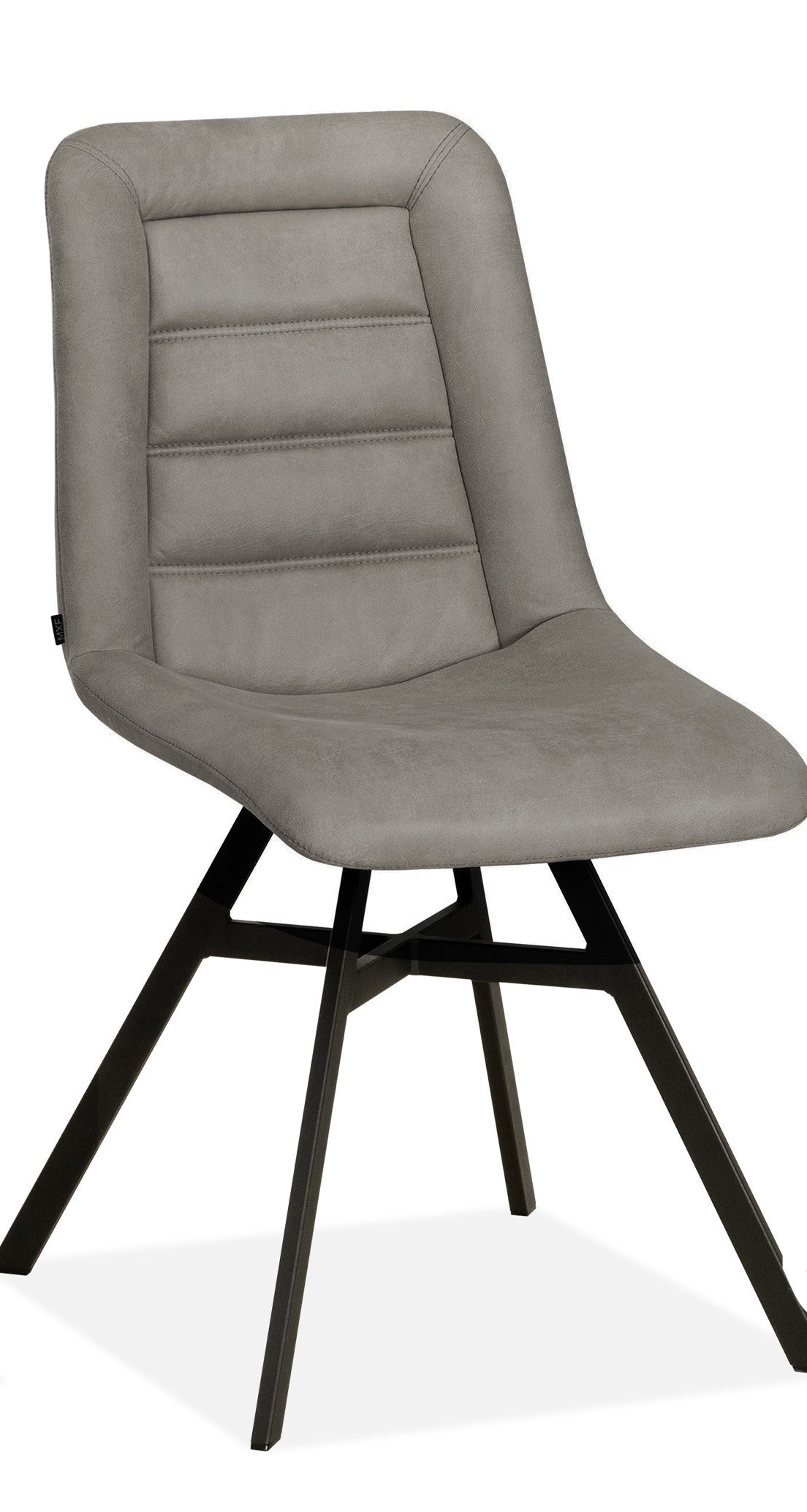 Maxfurn - Chaise de salle à manger Niels - Tissu - Chicago Grey 