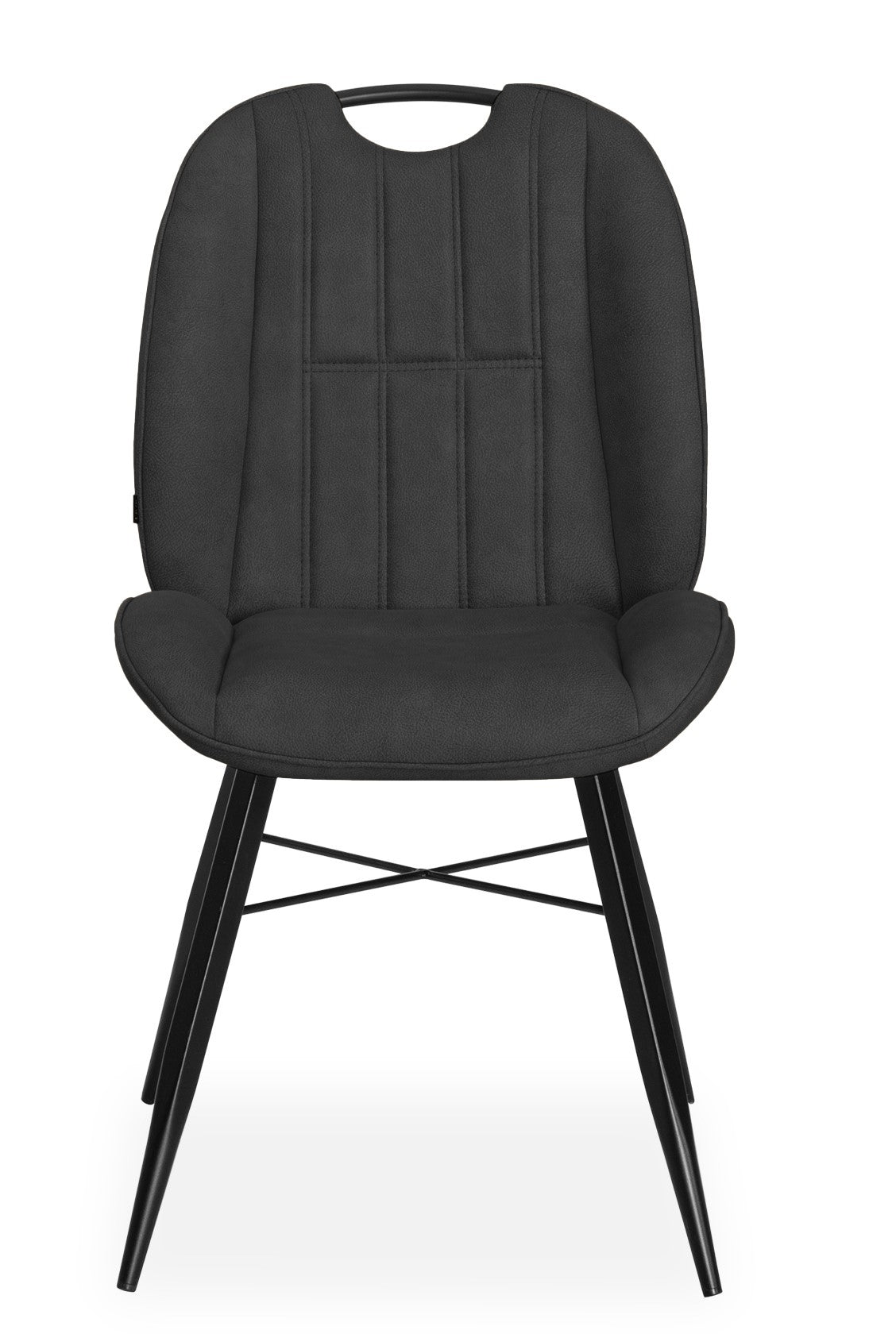 Maxfurn - Eetkamerstoel Shelton - Stof - Luxor Anthracite - 92 x 53 x 65 cm
