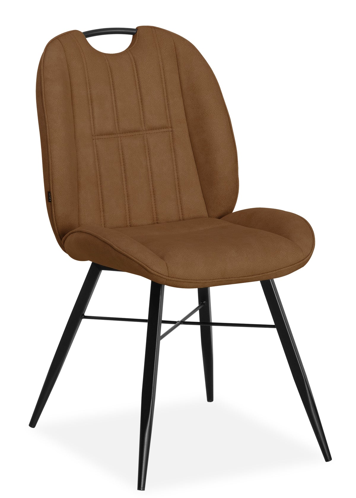 Maxfurn - Eetkamerstoel Shelton - Stof - Luxor Cognac - 92 x 53 x 65 cm