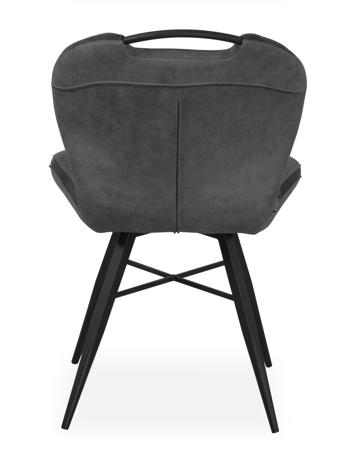 Maxfurn - Chaise de salle à manger Splash - Tissu - Luxor Anthracite - 87x54x62cm