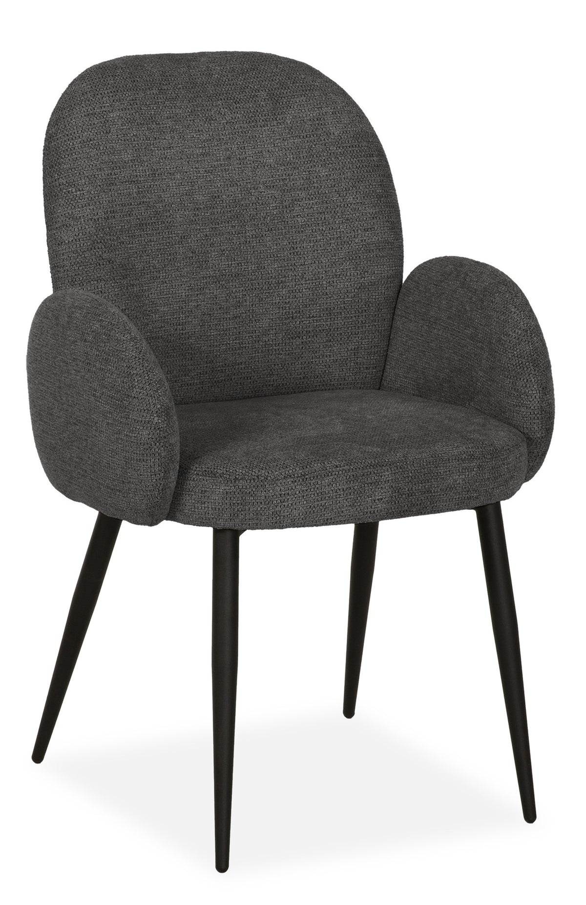 Maxfurn - Chaise de salle à manger Rebound - Tissu - Art Anthracite - 91 x 62 x 63 cm