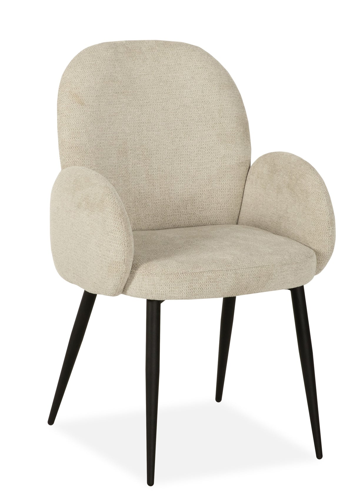 Maxfurn - Chaise de salle à manger Rebound - Tissu - Art Beige - 91 x 62 x 63 cm