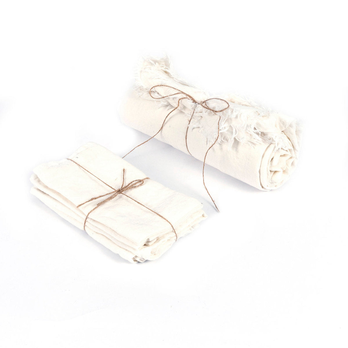 BB - Nappe en lin - Blanc - 150x200