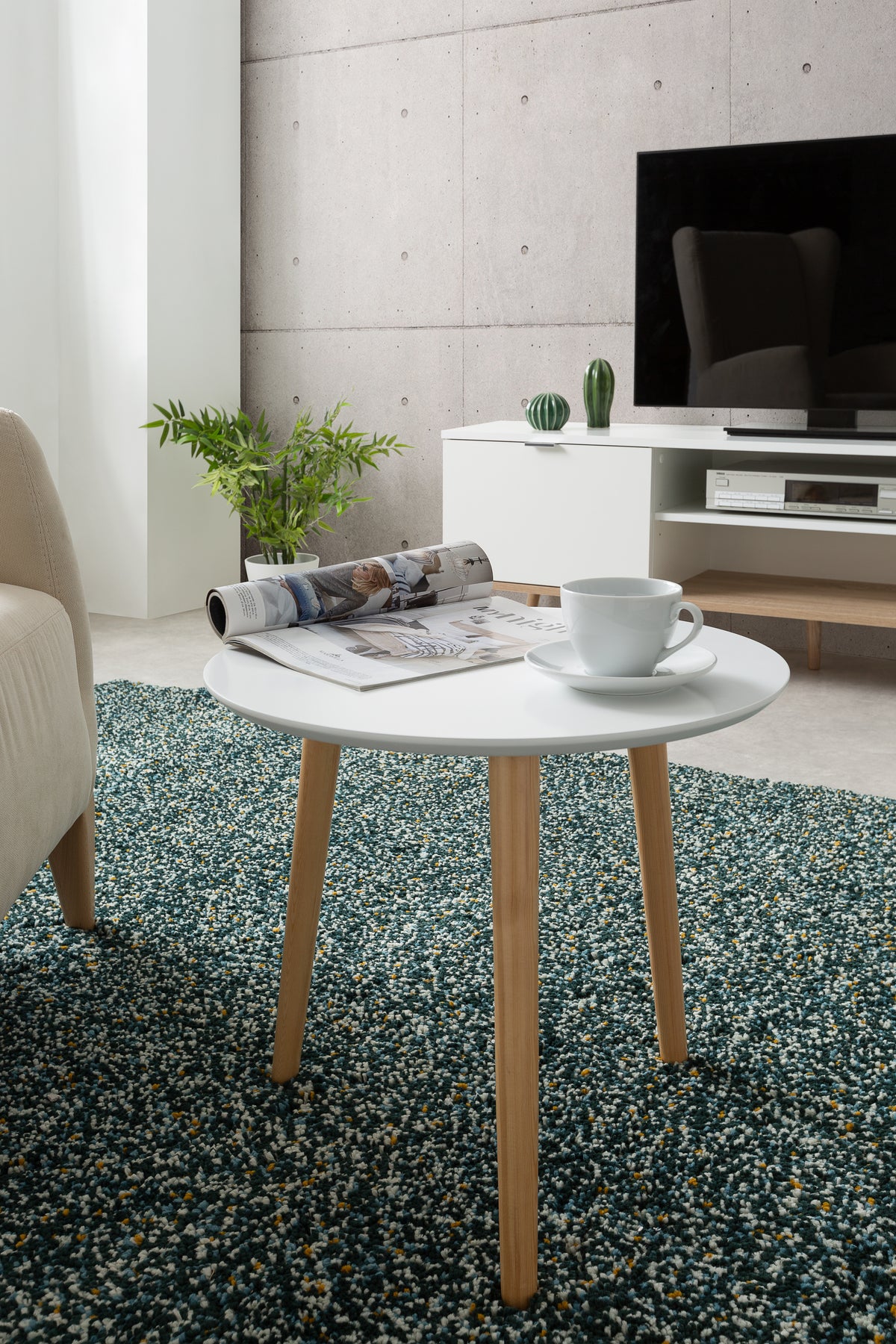 FIN - Salontafel Imola 2 - Wit - -40 cm