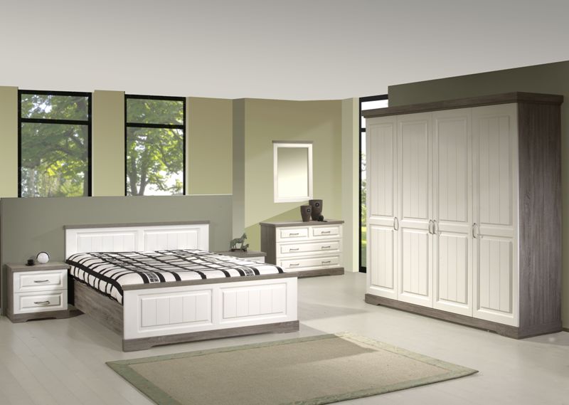 GBO - Chambre à coucher complète Ivette 3 – Truffe & Porcelaine