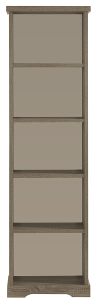 GBO - Boekenkast Ivette - Truffel/Porcelein - 57x195x40cm