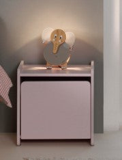 Deze KIDDY-combinatie in roze bestaat uit een bed (90 x 200) en het bijbehorende nachtkastje.