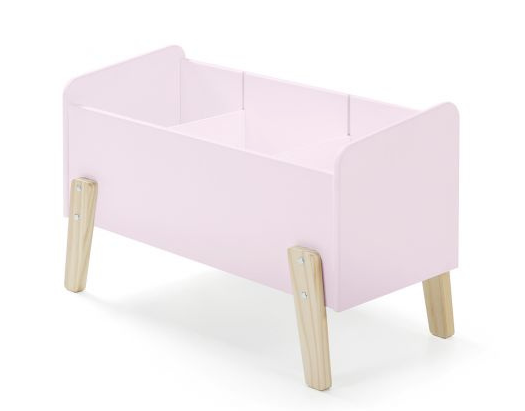 Deze KIDDY combinatie in roze bestaat uit een bed (90x200), nachtkastje en speelkoffer.