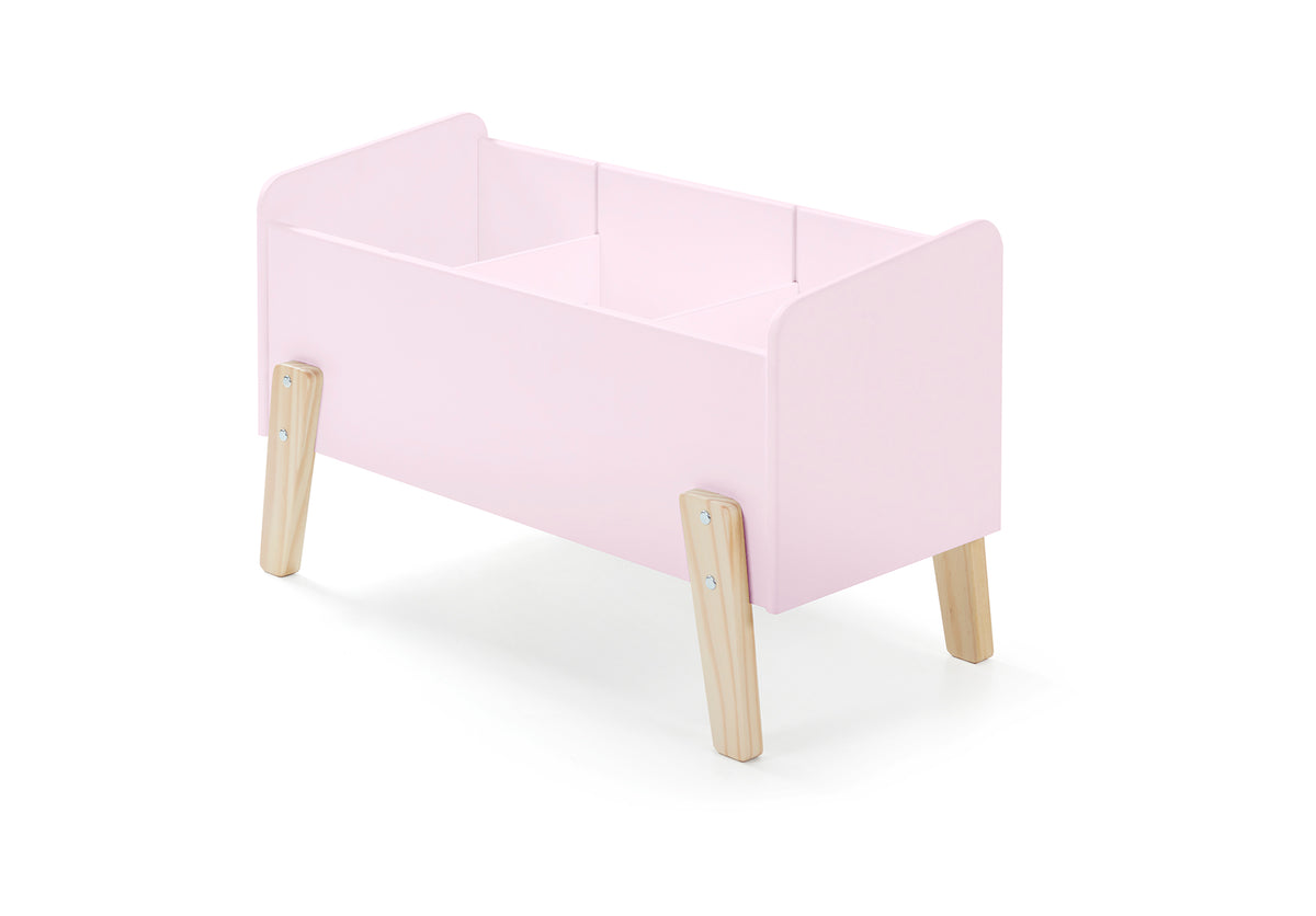 Deze KIDDY combinatie in roze bestaat uit een bed (90x200) met nachtkastje, uitvalbeveiliging en speelkoffer.
