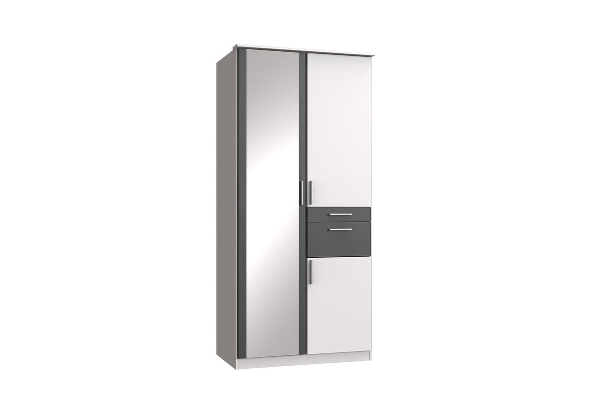 Wimex - Kleerkast Koblenz - T19614 - Wit - 91x199x58cm