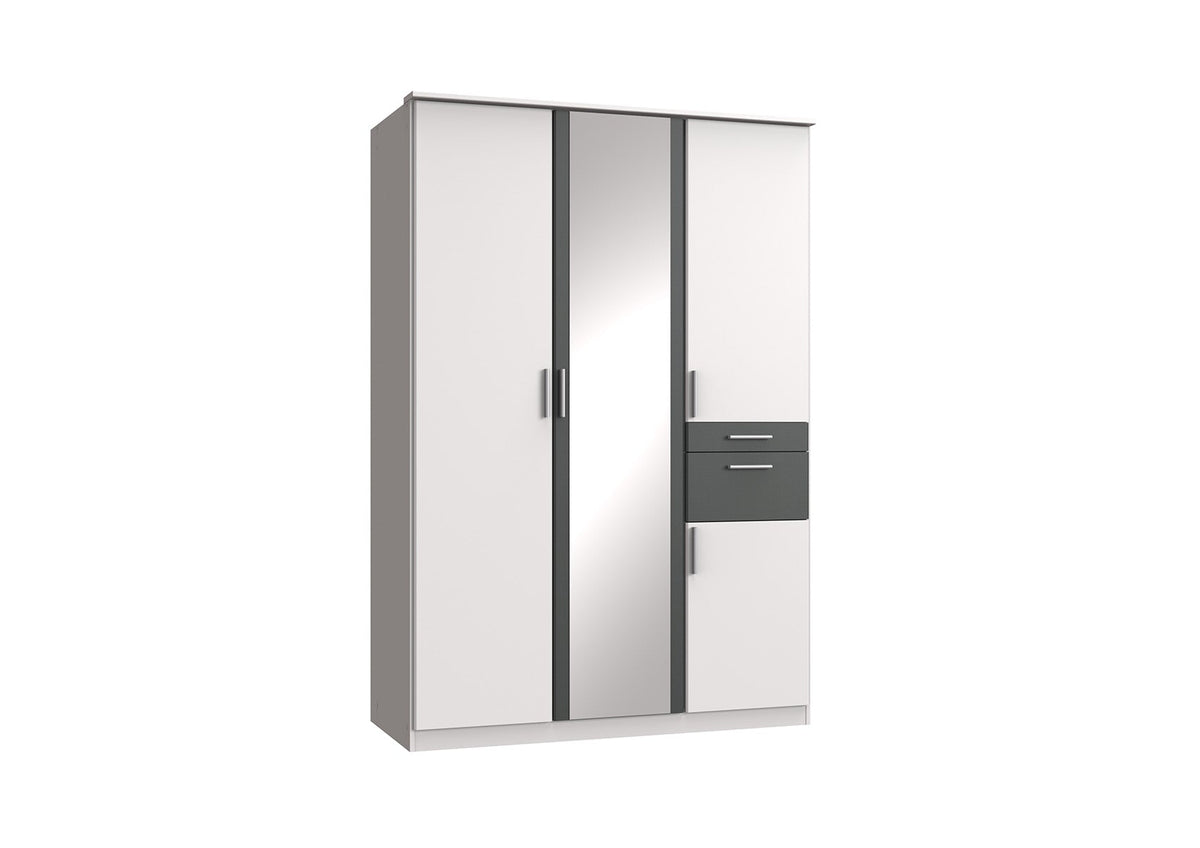 Wimex - Kleerkast Koblenz - T19615 - Wit - 135x199x58cm