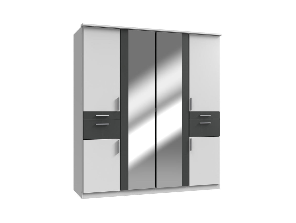 Wimex - Kleerkast Koblenz - T19617 - Wit - 179x199x58cm