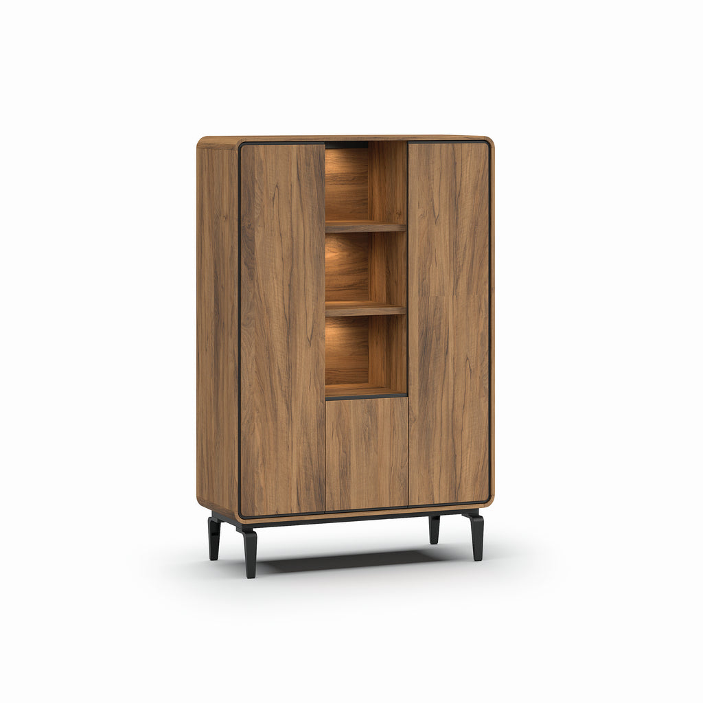 Meubar - Bar Lago- Bar1 - Brushed walnut nature - 115 x 175 x 45 cm