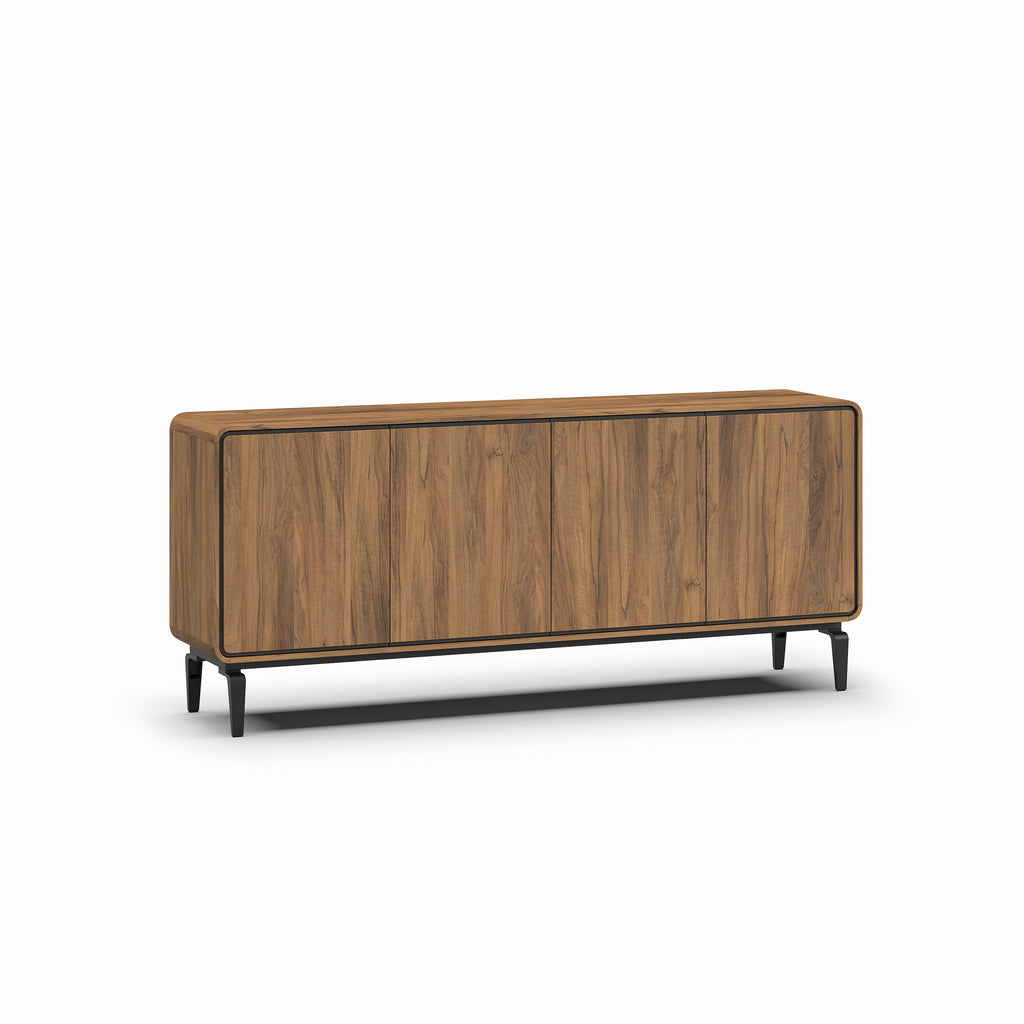 Meubar - Dressoir Lago- DR2 - Brushed walnut nature - 215 x 92 x 45 cm