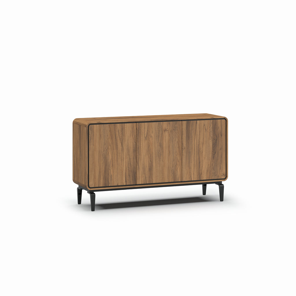 Meubar - Dressoir Lago- DR3 - Brushed walnut nature - 163 x 92 x 45 cm
