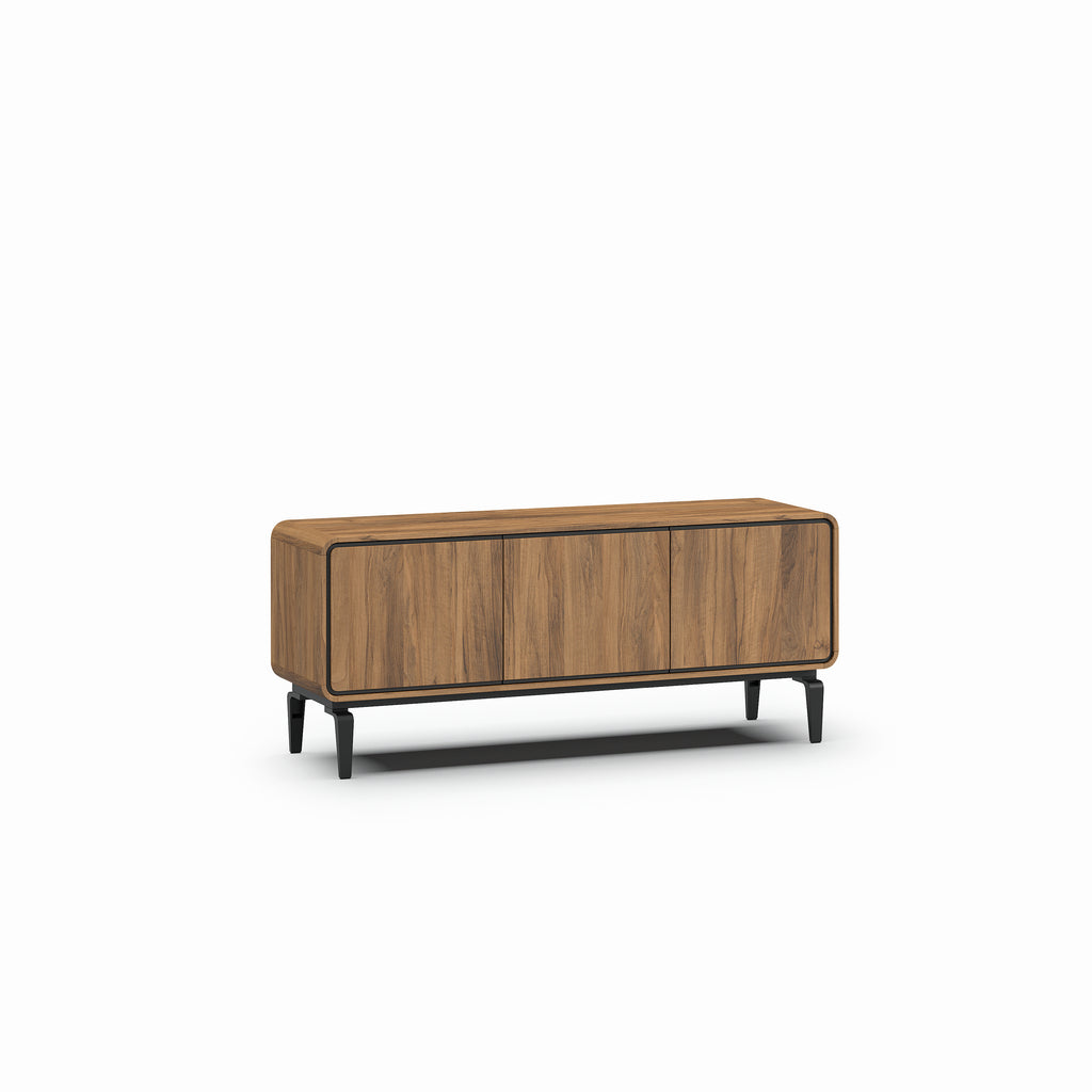 Meubar - Meuble TV Lago - Noyer brossé nature - 163 x 68 x 45 cm
