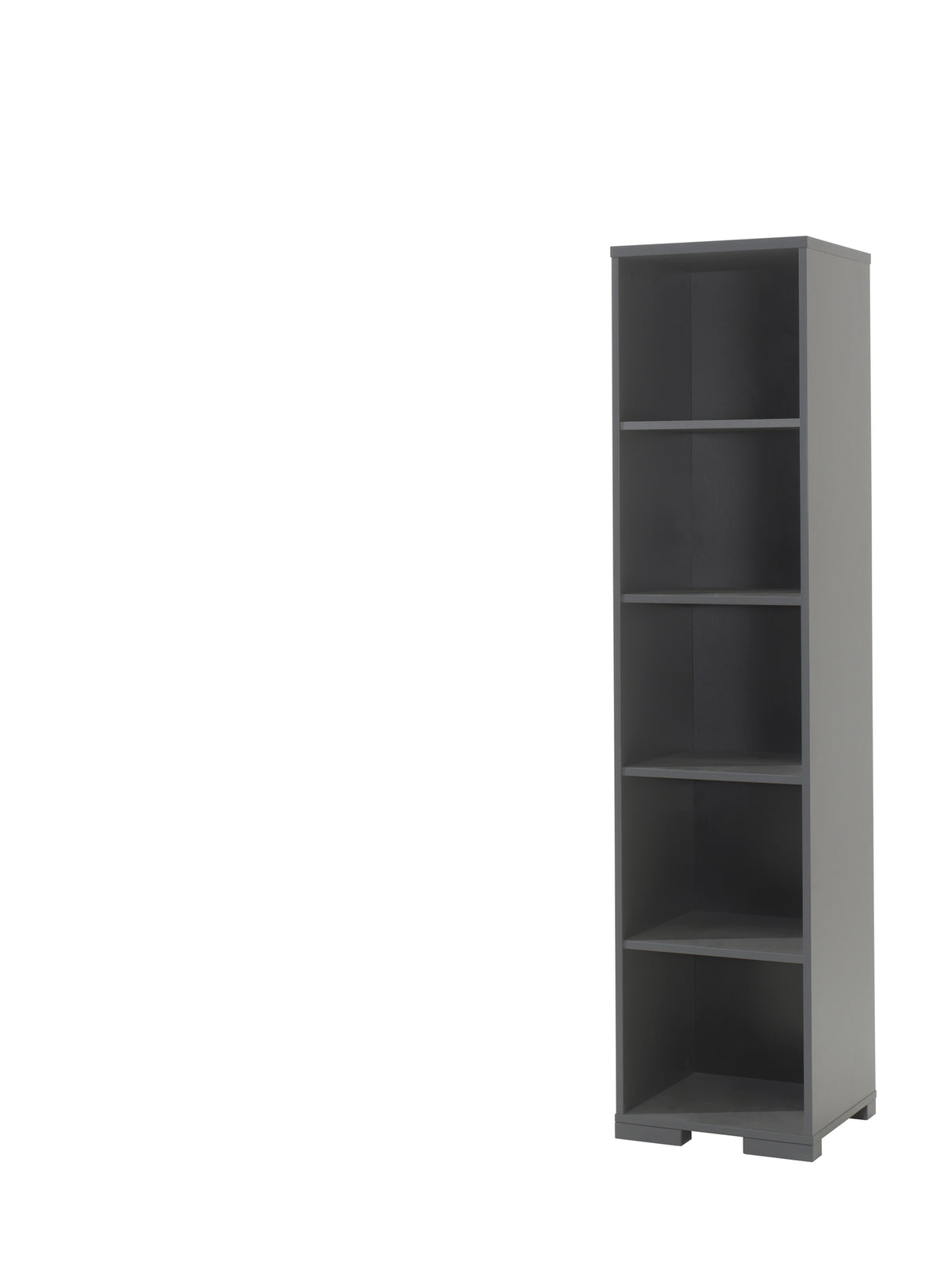 Deze LONDON combinatie in antraciet bestaat uit een bureau met bijbehorende rolcontainer en boekenkast.