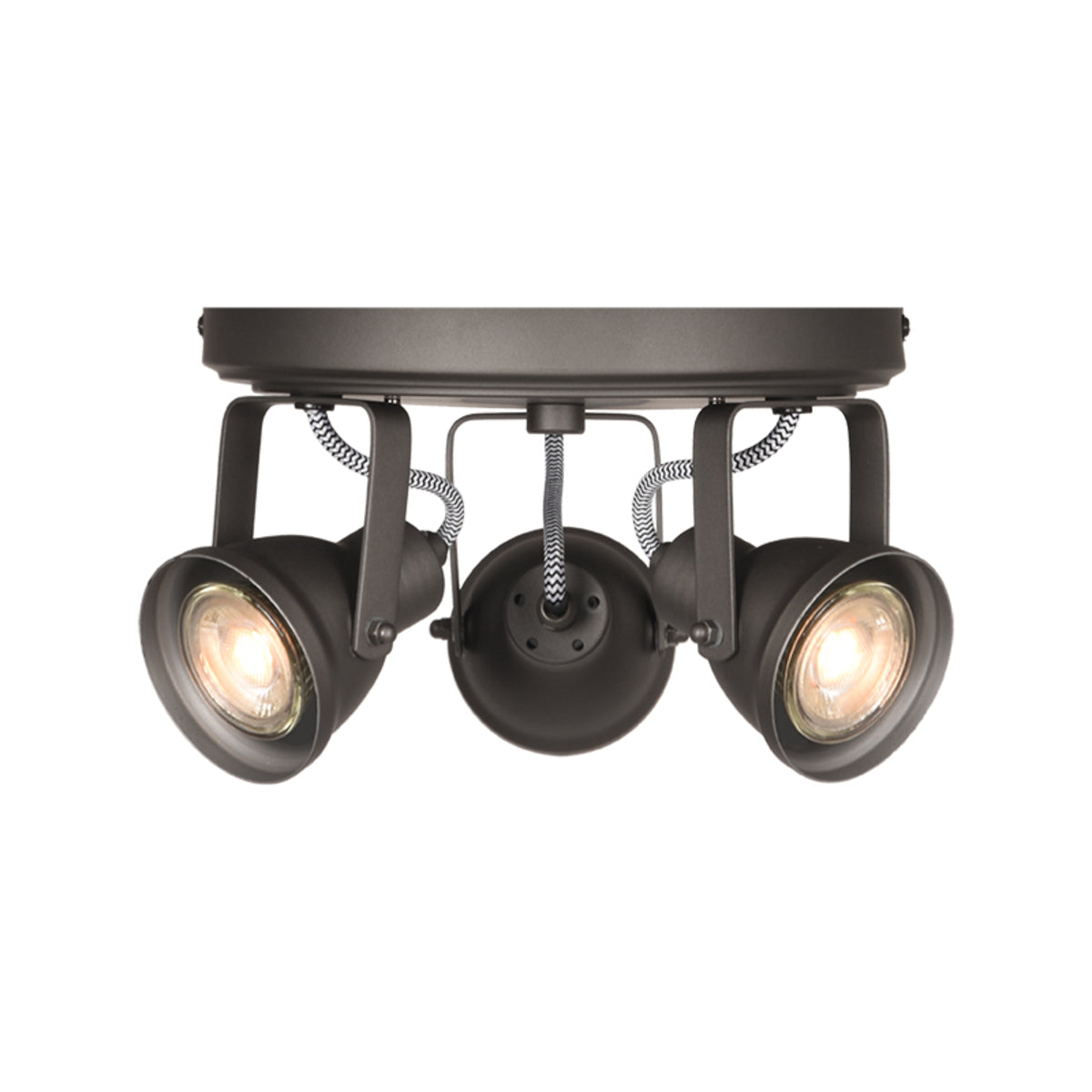 LABEL51 Spot Max LED - Gris - Métal - 3 Lumières