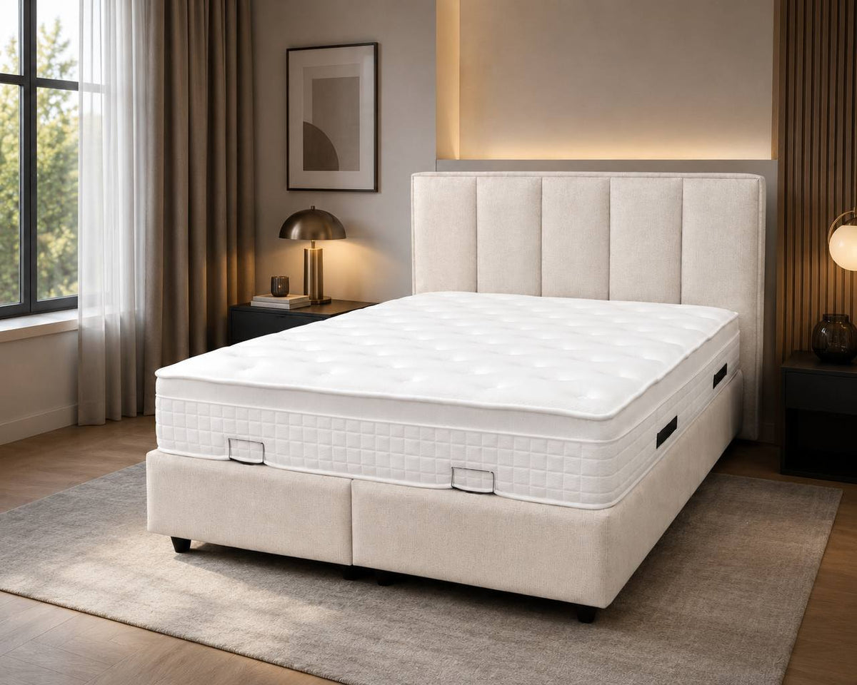 2BM - Boxspring Lizbon - Ecru - 180x200 cm