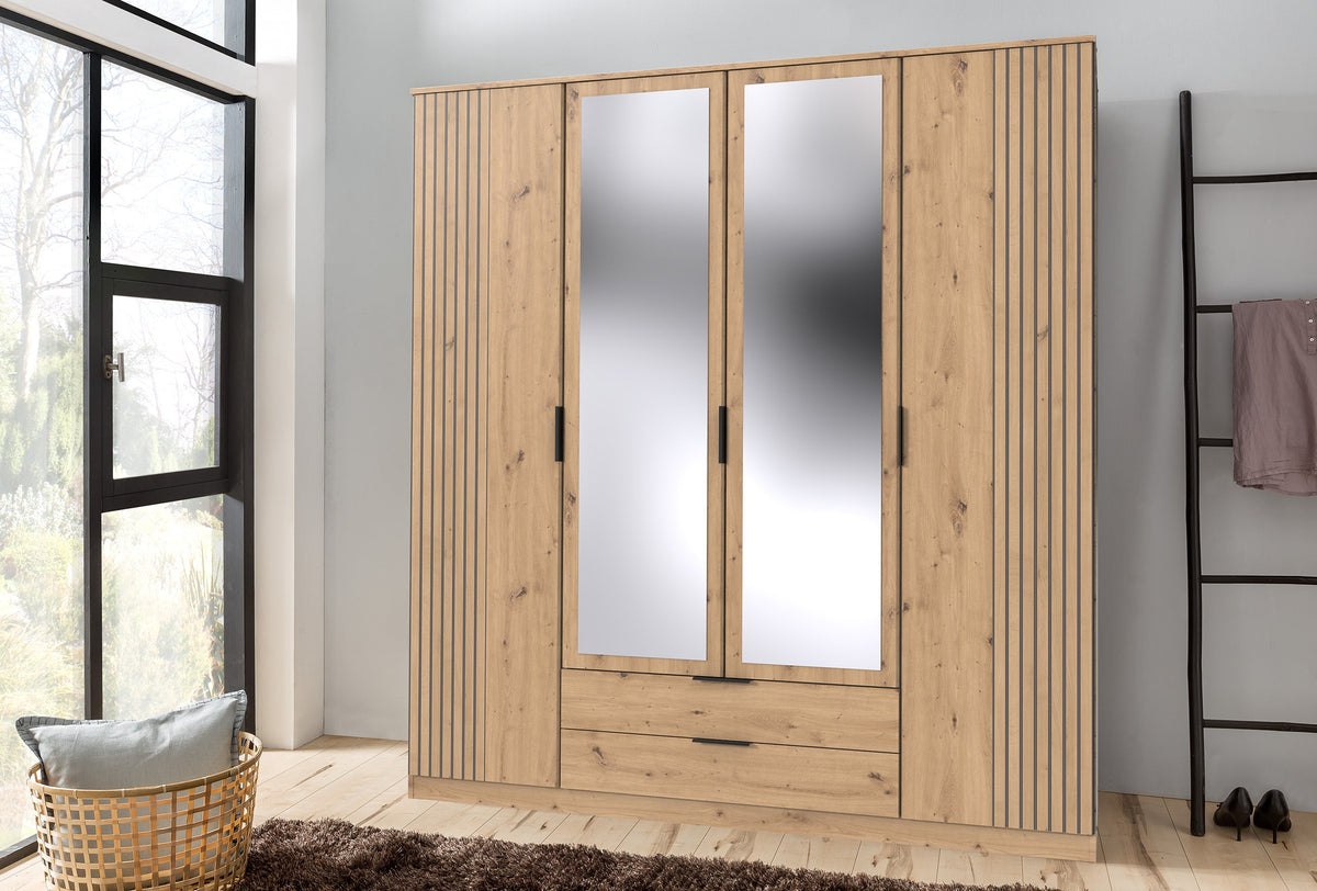 Wimex - Kleerkast Lubeck - T64453 - Artisan Eik - 180x199x58cm