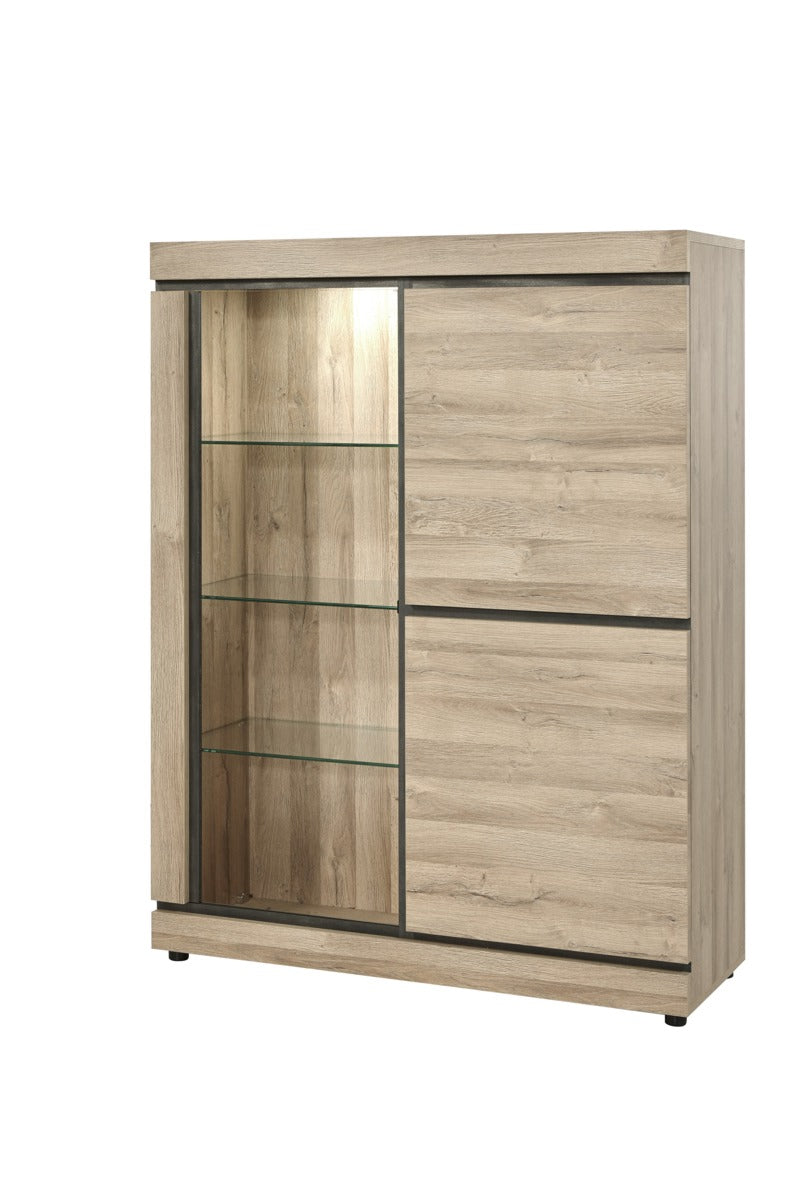 GBO - Vitrine Marnix - French oak - 130x171x48cm
