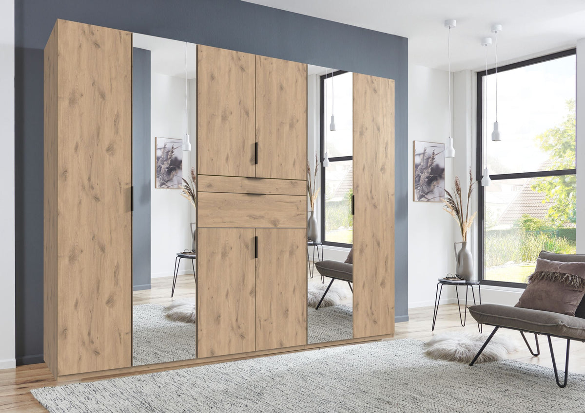 Wimex - Armoire Moldau - D49245 - Chêne Viking - 270x208x58cm