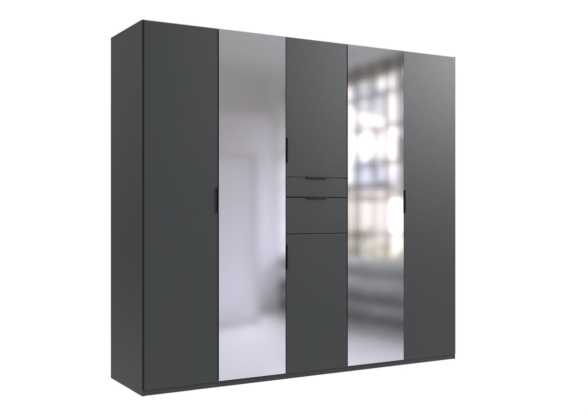 Wimex - Kleerkast Moldau - D51244 - Grafiet - 225x208x58cm
