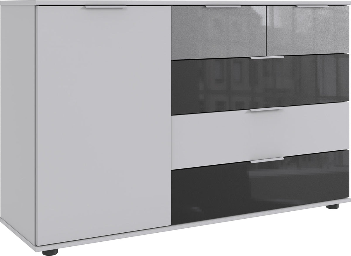 Wimex - Commode Monaco - E04706 - Wit/Grijs - 130x83x41cm