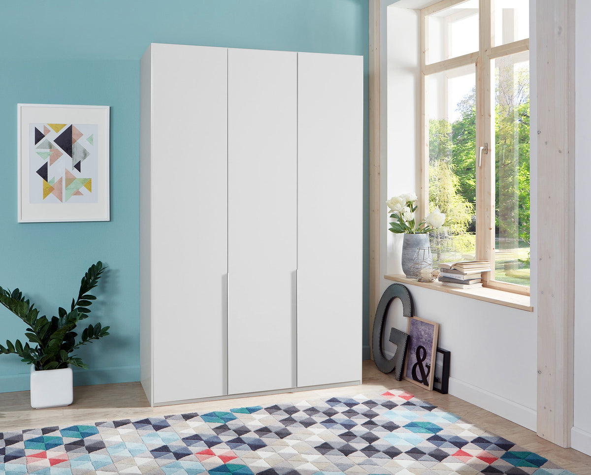 Wimex - Armoire New York A - P01502 - Blanc - 135x208x58cm