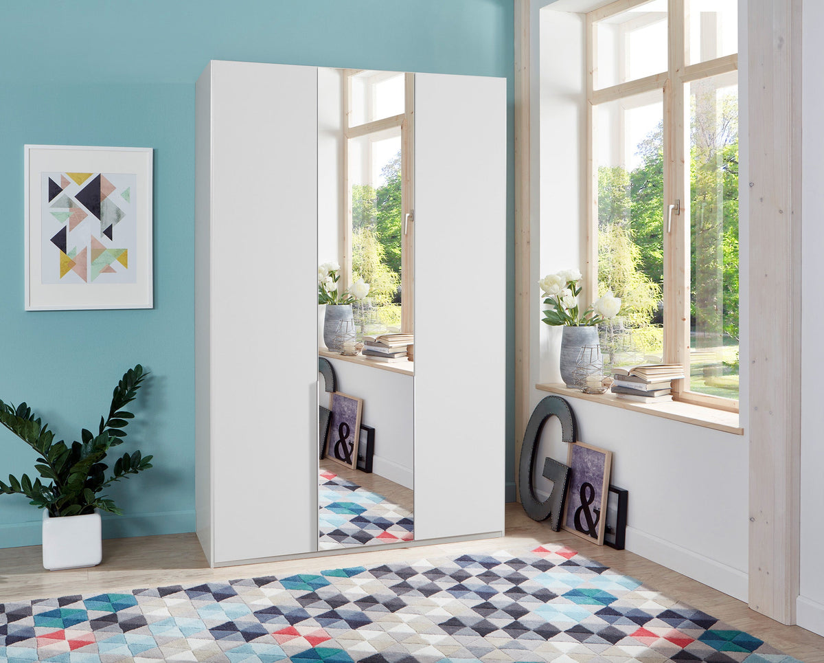 Wimex - Kleerkast New York A - P01407 - Wit - 135x236x58cm